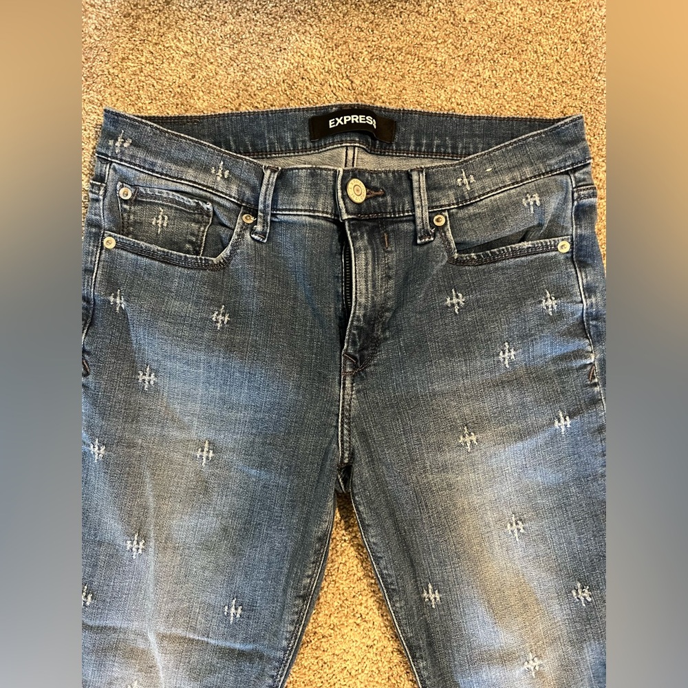 Express Distressed Stretch Performance Ankle Legg… - image 4